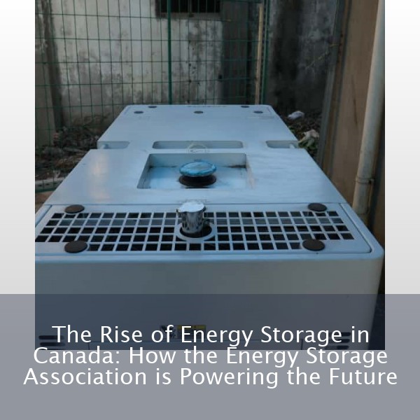 The Rise of Energy Storage in Canada: How the Energy Storage Association is Powering the Future